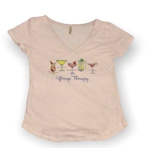 US Apparel Womens Mixed Drink Group Therapy Shirt Size S
